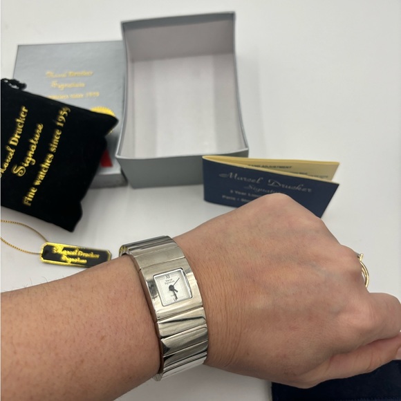 MARCEL DRUCKER Vintage Bracelet Cuff Watch, box, dust bag - Picture 5 of 9